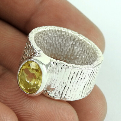 Citrine Heart Ring in Sterling Silver