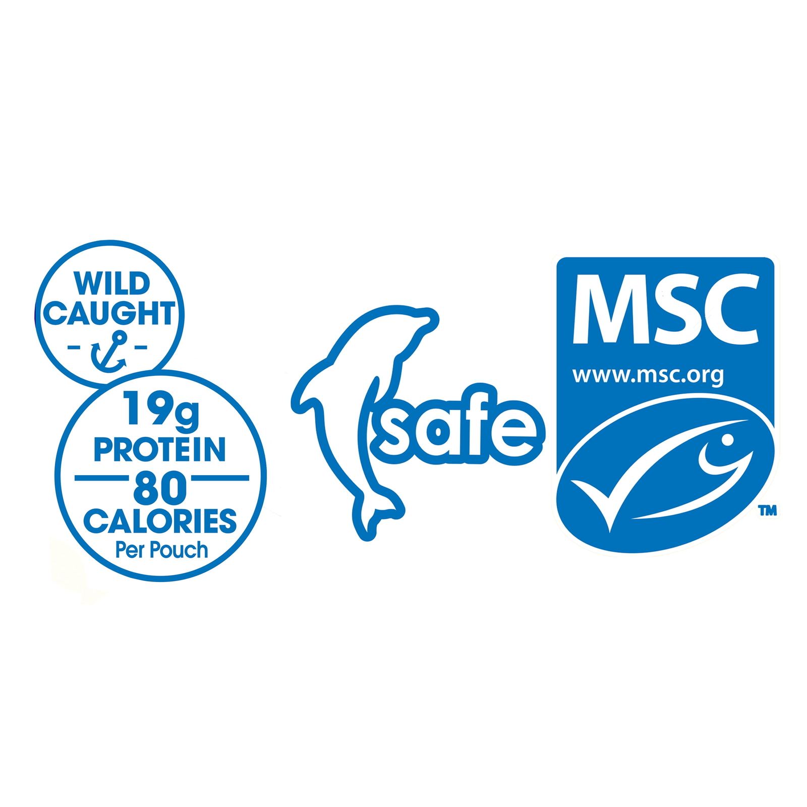 (6 pack) Great Value Chunk Light Tuna in Water, 2.6 oz Pouch