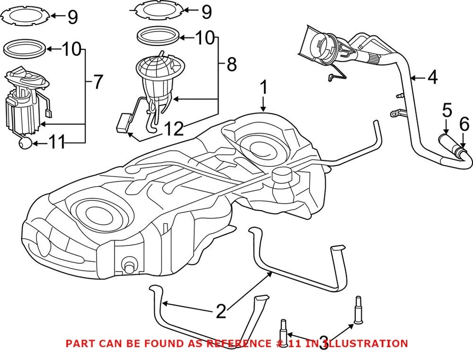 Unidad de envío de tanque de combustible izquierdo para conductor Mopar original OEM para Chrysler 300 68000605AC Foto 2 de 2