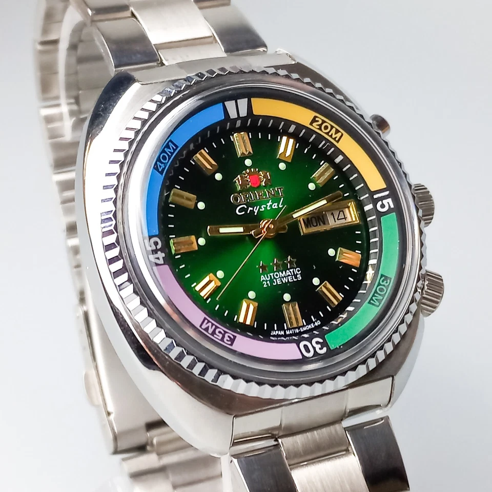 Японские автоматические оригинальные мужские часы ORIENT KING для дайверов KD 21 камень - Изображение 2 из 4