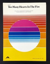 Too Many Hearts In The Fire Bobby Smith 1981 VTG Sheet Music Piano Vocal Guitar