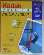 KODAK PREMIUM PICTURE PAPER FOR INKJET PRINTS 43 SHEETS HIGH GLOSS 8,5" X 11"
