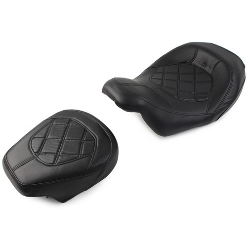 Checker Suture Driver Passenger Seat Fit For Harley Touring Road Glide 2009-22 - Imagen 4 de 10