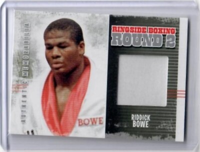2011 Ringside Round Two Riddick Bowe Fight-Worn Trunks Card /78 Silver Version