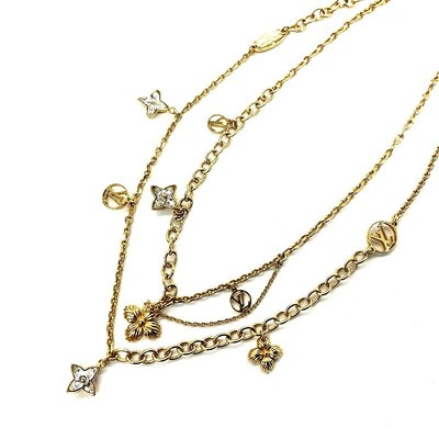 louis vuitton blooming strass necklace