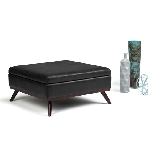 Owen Square Coffee Table Storage Ottoman - Picture 50 of 120