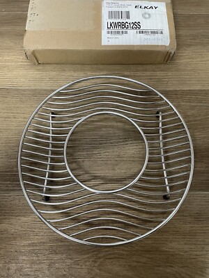 Elkay LKWRBG12SS Stainless Steel Wire Sink Rack with 5'' Drain Opening