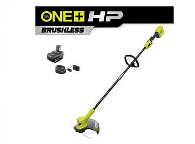 Ryobi One+ 18V HP 13 in String Trimmer/ Edger Brushless 4 Ah Battery-P20120VNM