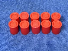 CAPLUGS ~ RC-7 CA ~ RED CAP (LOT OF 10)