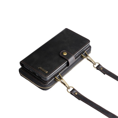 Multi-Function Retro Leather Wallet Case For Google Pixel8/7/6 9pro W/Lanyard - Picture 5 of 9