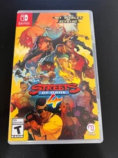 NINTENDO SWITCH Streets Of Rage 4 Complete In Box Keychain Booklet CIB