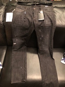 black ripped jeans mens size 38