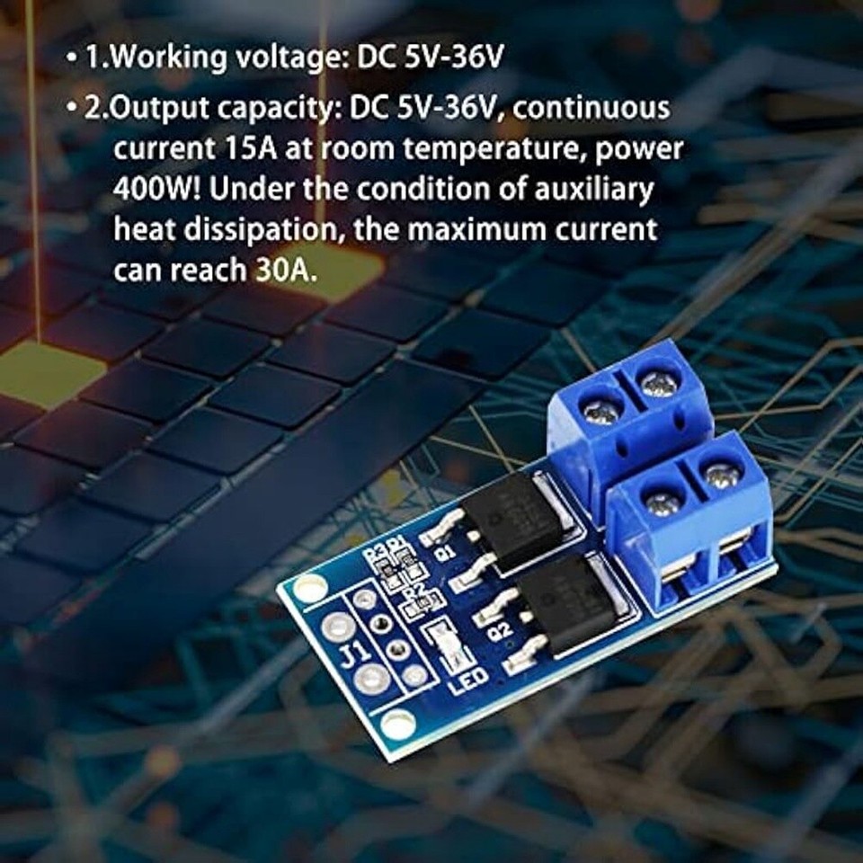 30PCS MOSTransistorAntriebsmodul Triggerschalter DC5V36V 15A (Max