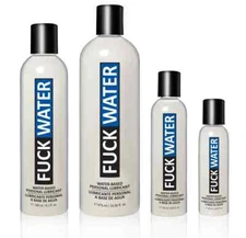 FuckWater Original H2O Water Based Personal Lubricant - Choose Size