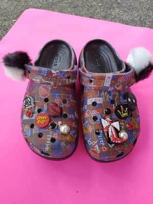 Crocs X Disney Cruella 11 Platform Classic Slip On Clogs Limited Edition 6 Women