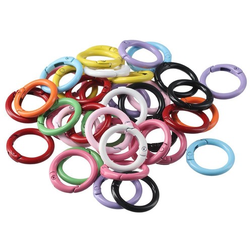 Alloy Spring O Rings Multicolour 1 inch Random Colored Handmade Crafts ...