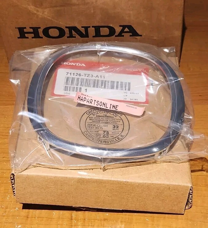 2018-20 Acura TLX OEM Chrome Front Emblem Ring Grille NEW SEALED