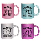 Lustige Glitzer Tasse mit Spruch "MI Mi MI" - Frech Büro Arbeit Keramik farbig