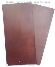 3.5MM THICK ITALIAN VEG TAN CRAFT LEATHER QUALITY OFFCUTS BROWN - BLACK