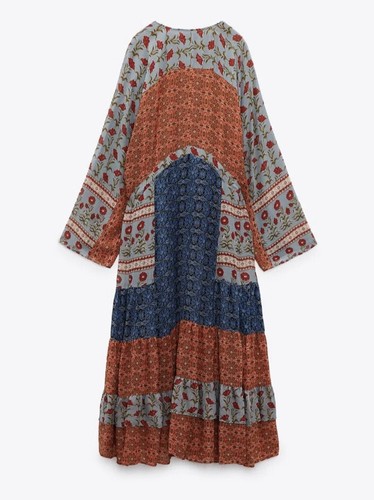 NWT_ZARA WOMAN SS23 PRINTED MIDI DRESS MULTICOLORED | 5598/054 Size M - Picture 4 of 10