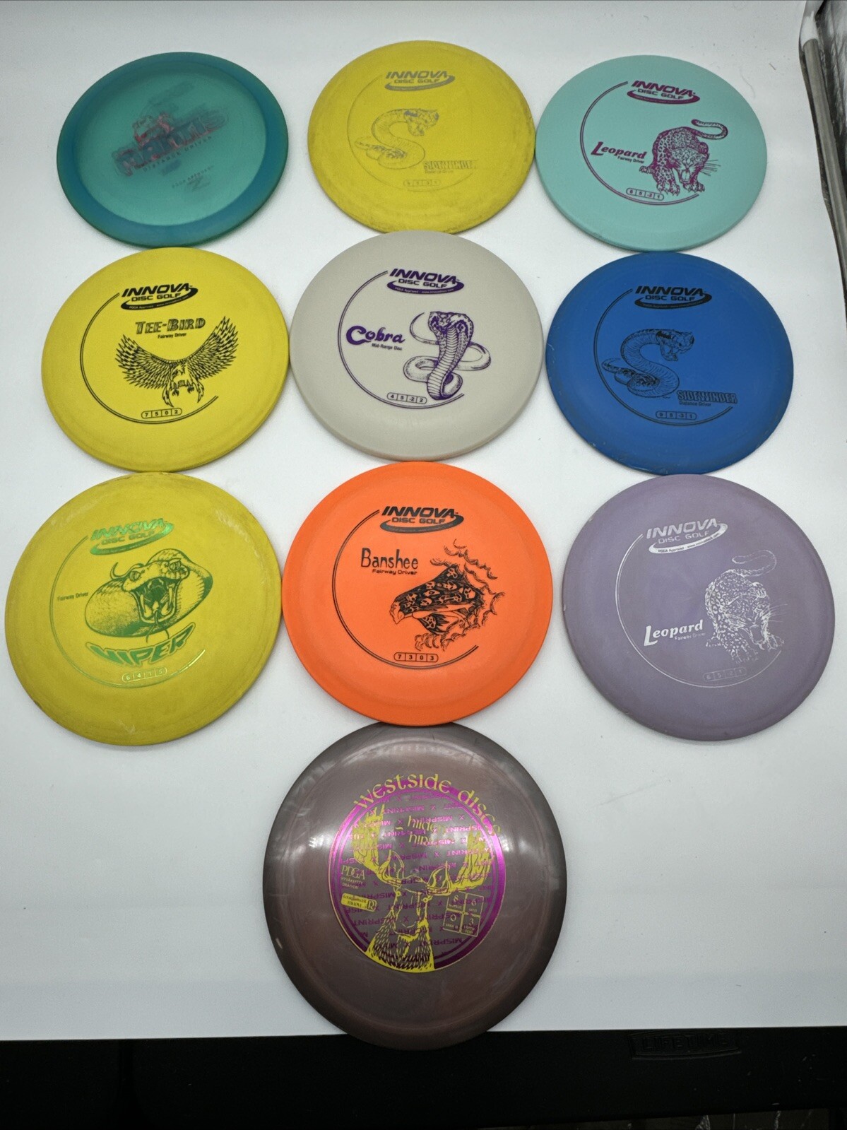 Lot of 10 Used Assorted Brands Disc Golf Discs Lot 16 eBay