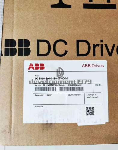 ONE NEW ABB DC speed regulator DCS550-S01-0180-05-00-00 DCS550 180A - Picture 1 of 1