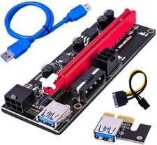 PCI-E 1X 4X 8X 16X Riser Card Ribbon Graphics Card Extender Extension Cable