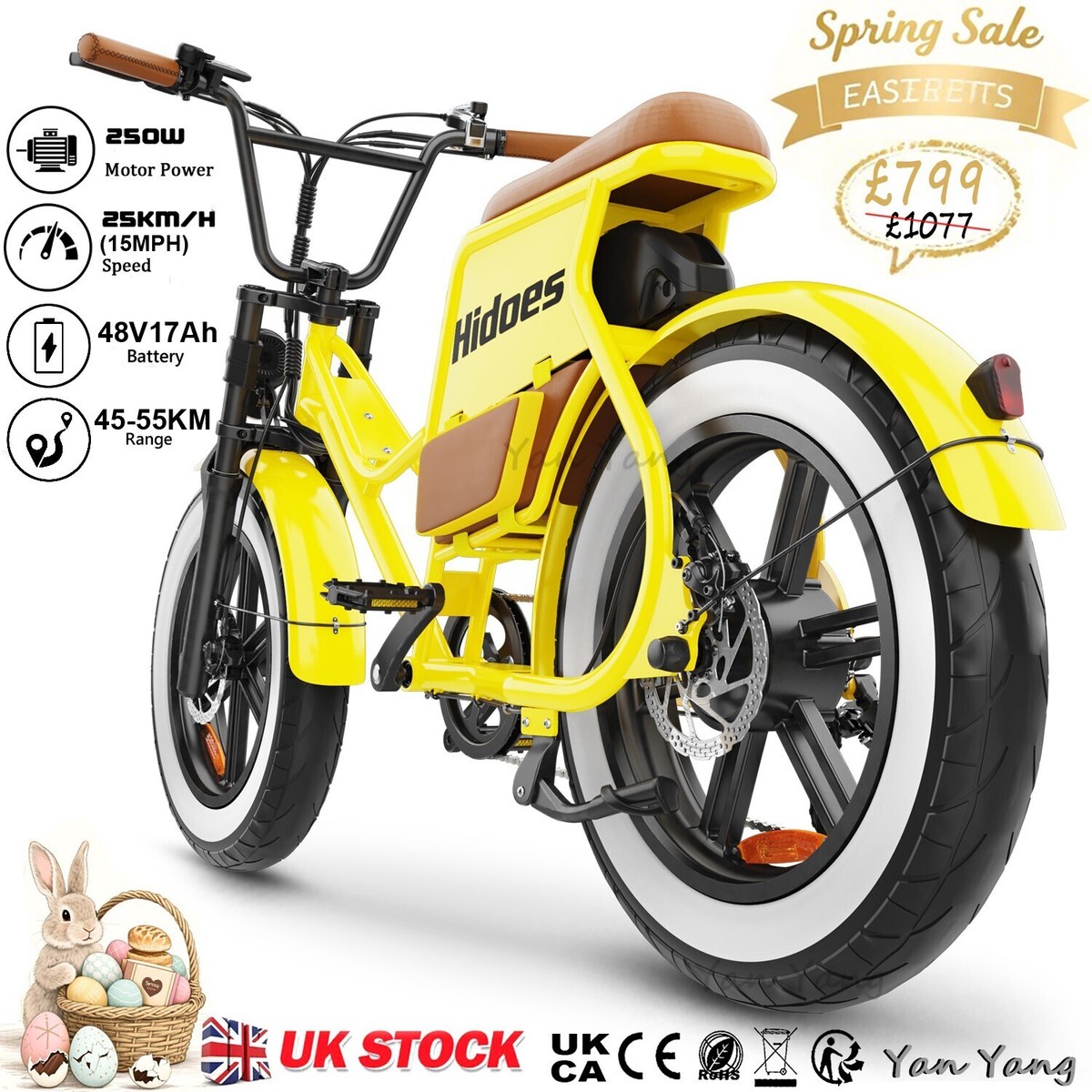 250w Fat Tire Electric Bike HITWAY BK15 Fat Tire Electric Bike