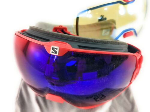Salomon X-Max Masque Ski Snowboard Goggles - Two Lenses + Bag - Picture 4 of 11