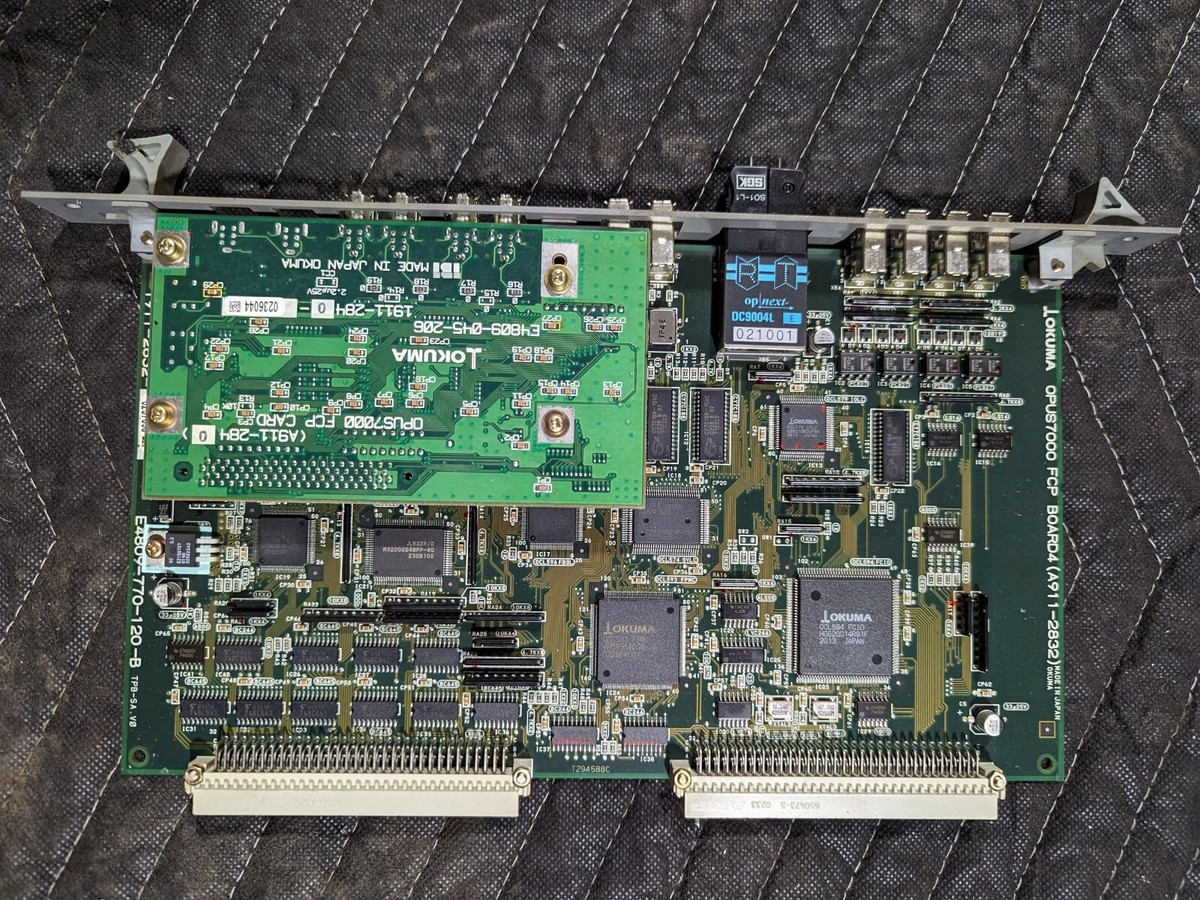 OKUMA OPUS7000 FCP CIRCUIT BOARD A911-2832 W/ A911-2840 FCP Sub