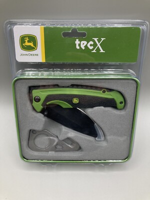 John Deere TecX Gift Tin Set Pocket Knife