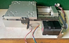 Linear Slide Bearing Stage,4 THK RSR 15 Bearings,2 Slide Rails, Ball Screw Drive