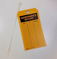 Maintenance Record tags, 25/PK  5 3/4 x 3 1/8"
