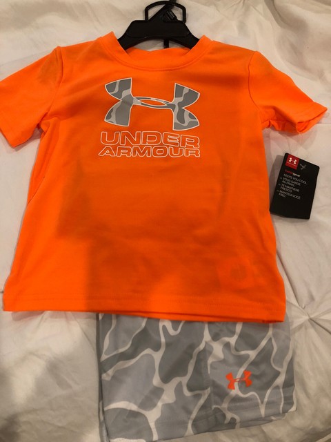 under armour boys short sets
