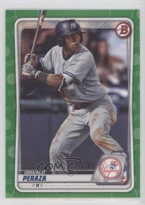 2020 Bowman Draft Green Border 76/99 Oswald Peraza #BD-27 0zt7