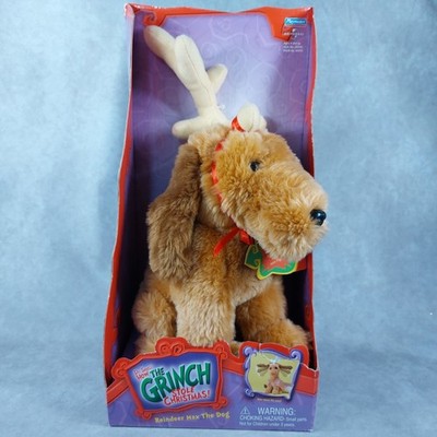 2000 Playmates Reindeer Max the Dog Plush How the Grinch Stole Christmas VTG Ear