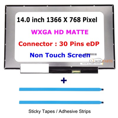 BOE NT140WHM-N49 V8.1 14.0 FHD LED LCD Display Bildschirm Panel Matt Klebestreifen