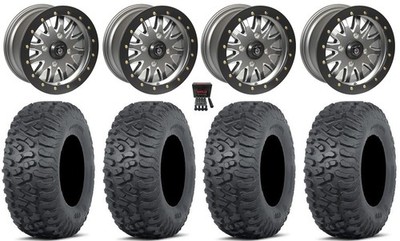 Pro Armor Halo Bdlk 15'' Wheels TM 32'' Terra Hook Tires Can-Am Defender