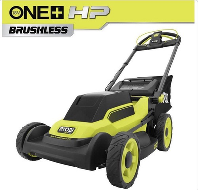 #ad RYOBI ONEHP 18V Brushless 20 in Walk Behind Self Propelled Lawn Mower Tool Only $375.00