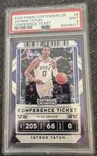 2020 Panini Contenders Conference Ticket /99 Jayson Tatum Psa 9