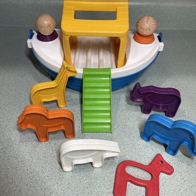 Vintage 80s Tupperware Tupper Toys Noahs Ark Play Set