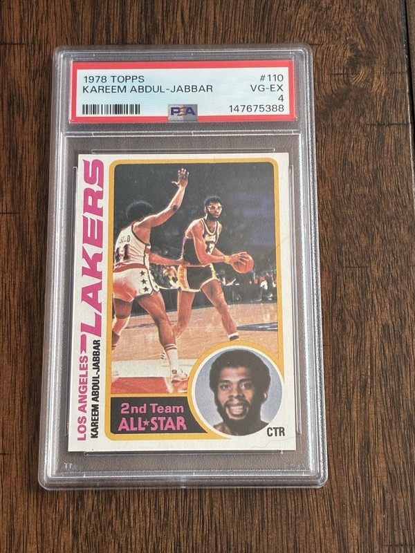 1978 Topps Kareem Abdul-Jabbar #110 PSA 4 VG-EX Lakers HOF