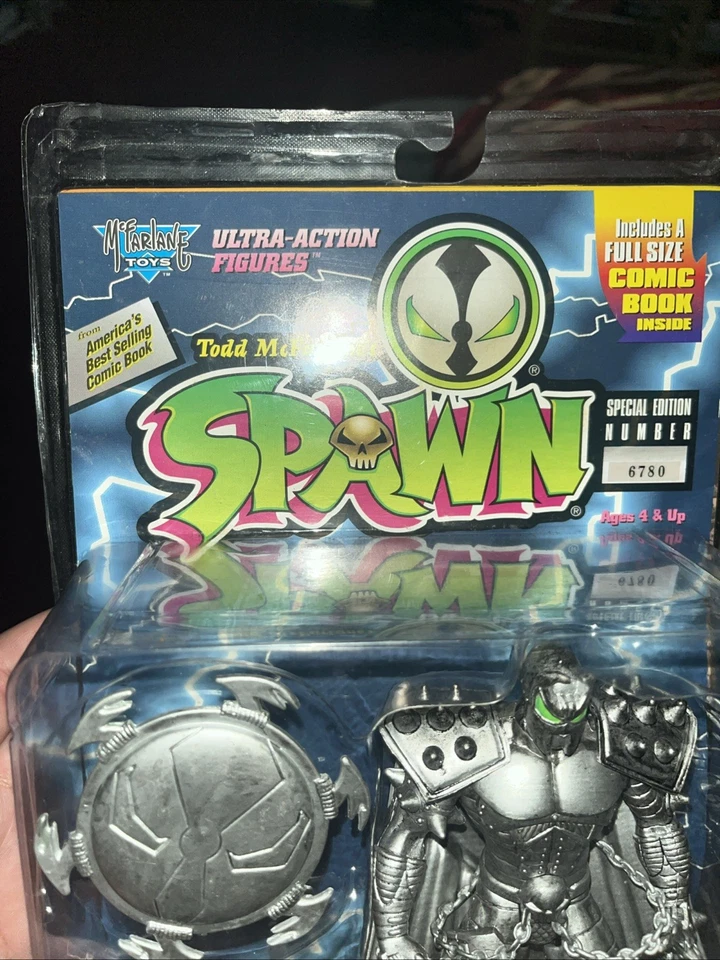 Figura variante plateada Medieval Spawn 1995 edición especial # 1471 McFarlane Toys Foto 3 de 4