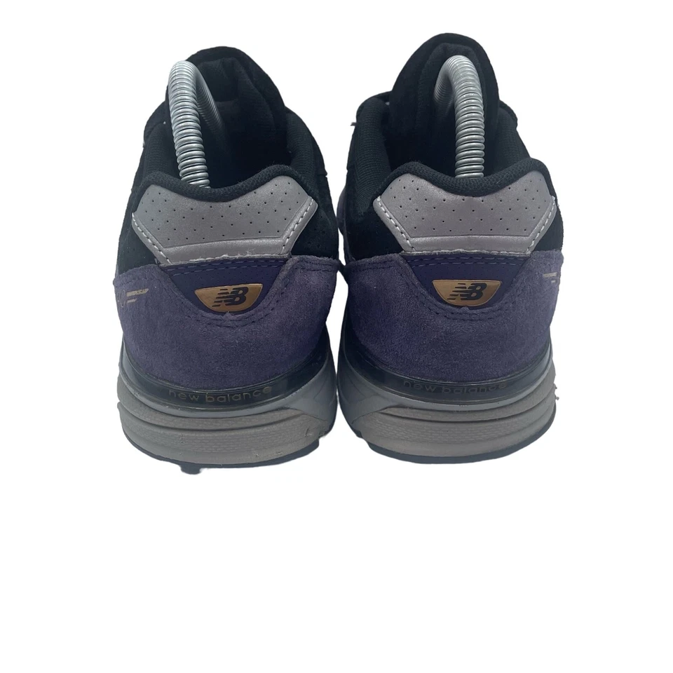 New Balance 990v4 Púrpura Oscuro Gamuza Negro Zapatos Niños Jóvenes 7 Mujeres 8.5 Foto 4 de 4