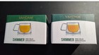 X2 NEW Set of 2 VAHDAM Shimmer Borosilicate Glass Double Walled Teacups MUGS  — photo 1