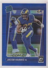 2021 Panini Donruss Optic Rated Rookie Blue Hyper Prizm Jacob Harris #238 1n0