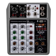 BOMGE Professional Audio Mixer, Sound Board Mixing Console with 4 Channel...