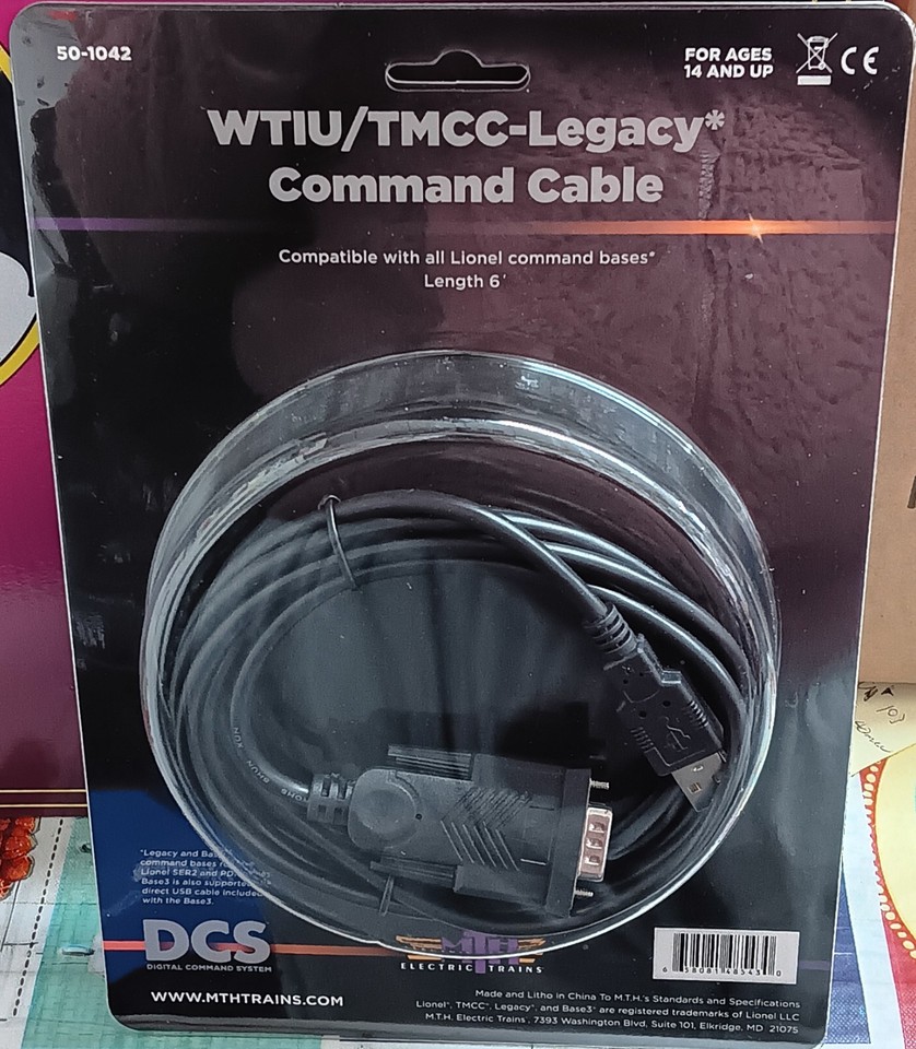 NEW DCS O GAUGE MTH # 50-1042 WTIU/TMCC-Legacy Command Cable | eBay