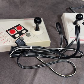 TWO x2 Nintendo NES Advantage Joystick Controller Tested & Working!