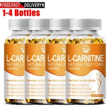 L-Carnitine Capsules 1500mg High Potency Supports Natural Energy Production Cap